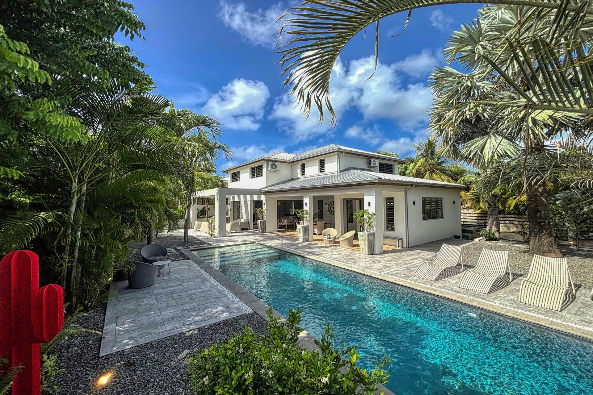 1.Location villa 3 chambres piscine Saint François Guadeloupe_Ensemble
